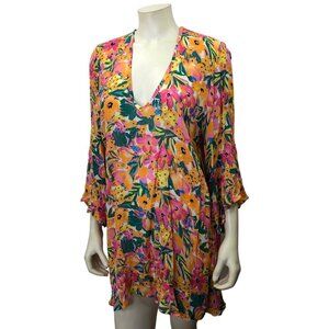 Anne Cole Limited Edition Ladies Flounce V-Neck Tunic Cover-up‎ XS/S nwt